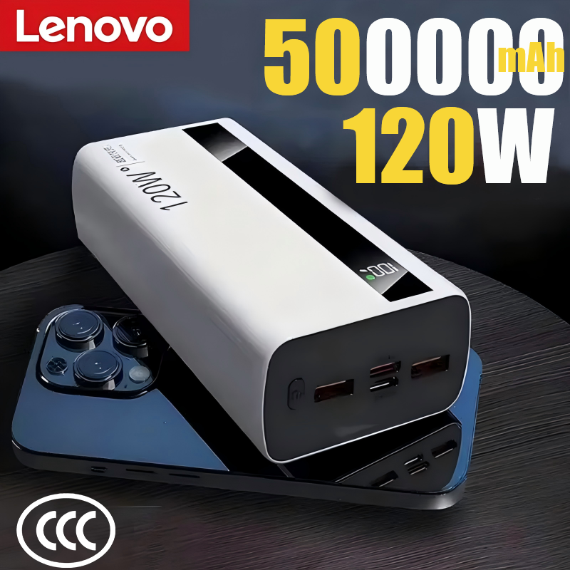 Solar Emergency Charger - لينوفو باور بانك بسعة 500000 مللي
